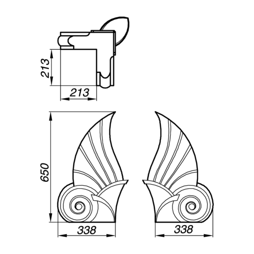 Высококачественный Акротерий AAK65-1 для архитектурных проектов