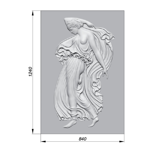 Элегантный барельеф ABA124-3 для стильного интерьера