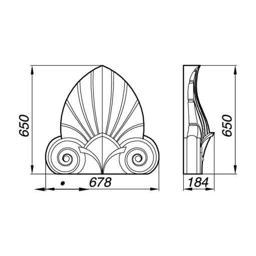 Элегантный барельеф ABA65-1 для стильного интерьера