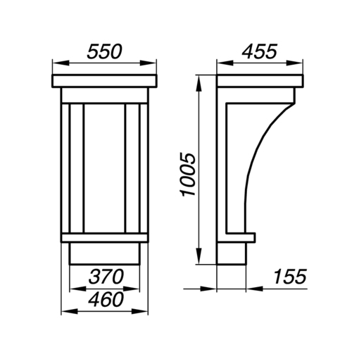 Надежный кронштейн AKR100-1 для крепления и монтажа оборудования