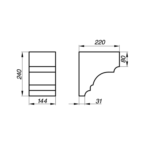 Надежный кронштейн AKR24-1 для крепления тяжелых конструкций Надежный кронштейн AKR24-1 для крепления тяжелых конструкций