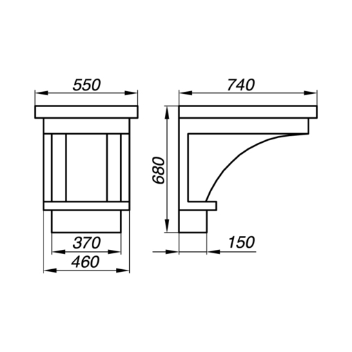 Надежный кронштейн AKR68-1 для крепления телевизоров и мониторов Надежный кронштейн AKR68-1 для крепления телевизоров и мониторов