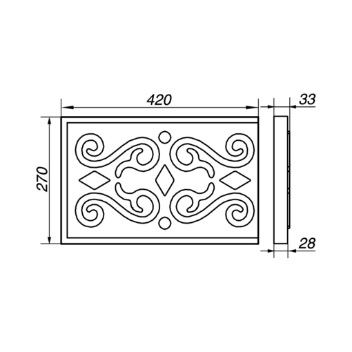 Филенка AFL42-27-K - идеальное решение для стильного и долговечного интерьера