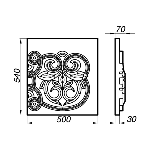 Филенчатая дверь AFL50-54-P: Надежность, стиль и долговечность для вашего интерьера