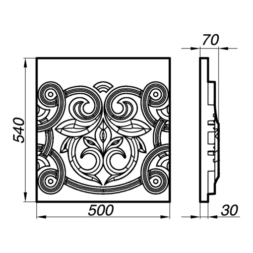 Филенчатая дверь AFL50-54-S: Надежность, стиль и долговечность для вашего интерьера