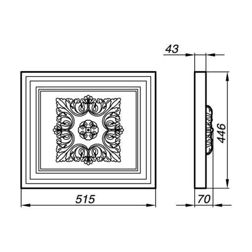 Элегантная филенка AFL56-49 для стильного интерьера