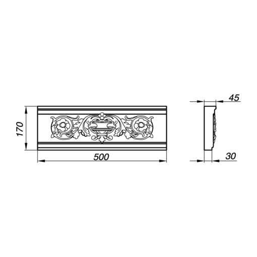 Элегантный орнамент ASN50-1 для стильного интерьера