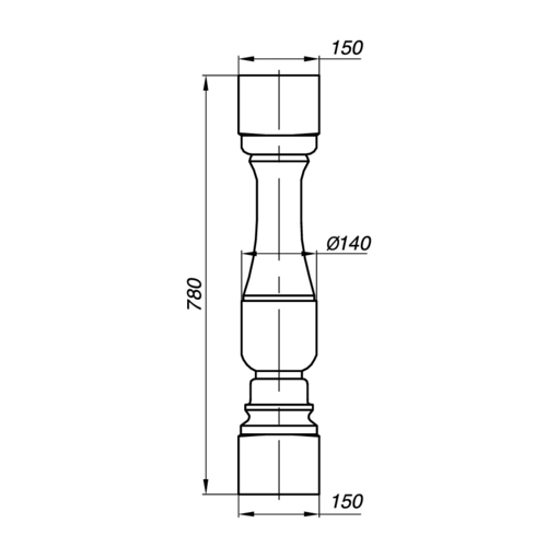 Элегантная балясина ABL78-3 для стильного оформления лестниц и балконов