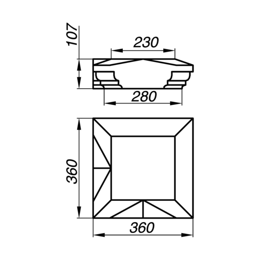 Идеальная крышка тумбы AKT10-4-P для стильного и функционального интерьера
