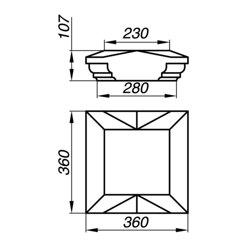 Идеальная крышка тумбы AKT10-4-S для стильного и функционального интерьера