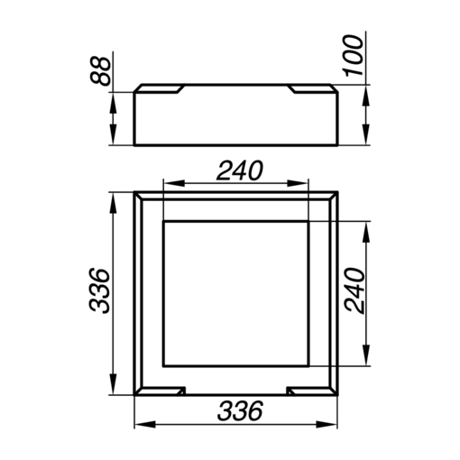 Основание тумбы балюстрады AOT10-1-O для стильного и надежного оформления интерьера Основание тумбы балюстрады AOT10-1-O для стильного и надежного оформления интерьера