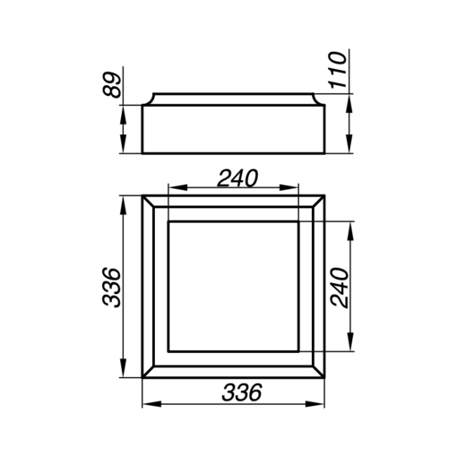 Основание тумбы балюстрады AOT11-2-O: Надежность и Элегантность в Каждой Детали