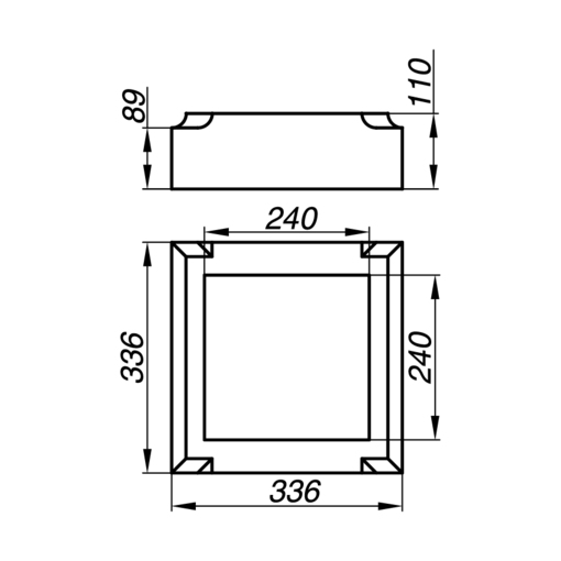 Основание тумбы балюстрады AOT11-2-S: Надежность и стиль в каждом элементе