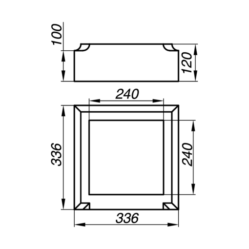 Основание тумбы балюстрады AOT12-1-K: Надежность и Элегантность для Вашего Интерьера