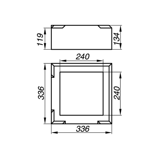 Основание тумбы балюстрады AOT13-1-O: Надежность и Элегантность в Каждой Детали