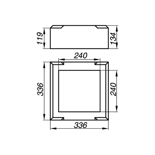 Основание тумбы балюстрады AOT13-1-S: Надежность и стиль в каждом элементе