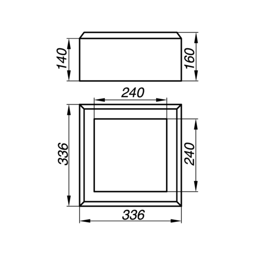 Основание тумбы балюстрады AOT16-1-O: Надежность и стиль для вашего интерьера
