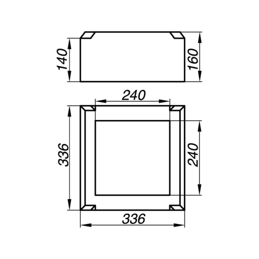 Основание тумбы балюстрады AOT16-1-S: Надежность и Элегантность в Каждой Детали
