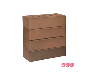 Кирпич лицевой полнотелый светло-коричневый флэш