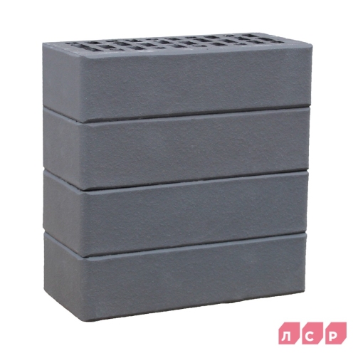 Кирпич лицевой пустотелый графитовый – современный и прочный облицовочный материал с глубоким темно-серым оттенком для стильных фасадов и декоративной кладки