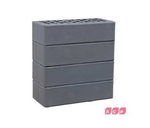 Кирпич лицевой пустотелый графитовый