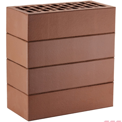Кирпич лицевой пустотелый коричневый – лёгкий и прочный облицовочный материал с насыщенным тёплым оттенком для фасадов, цоколей и декоративных стен
