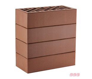 Кирпич лицевой пустотелый коричневый