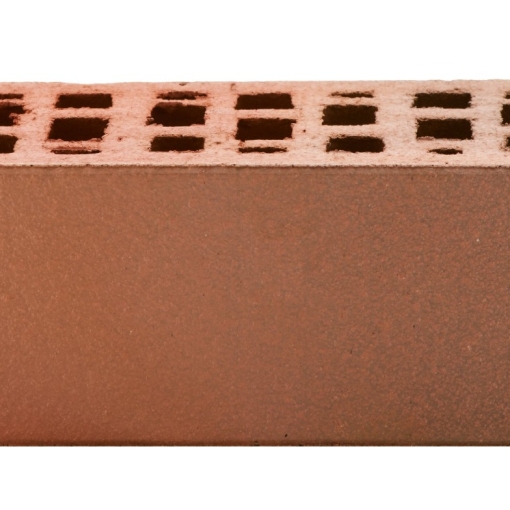 Кирпич лицевой пустотелый красный флэш – лёгкий и прочный облицовочный материал с эффектом плавного перехода оттенков для фасадов, цоколей и декоративной кладки