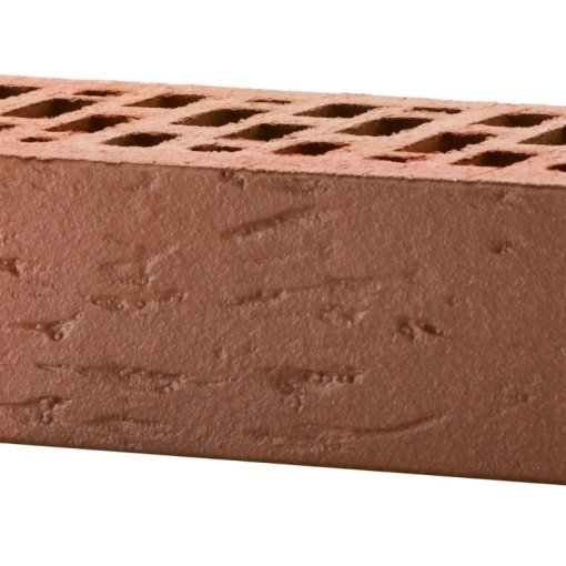 Кирпич лицевой пустотелый красный флэш – лёгкий и прочный облицовочный материал с эффектом плавного перехода оттенков для фасадов, цоколей и декоративной кладки