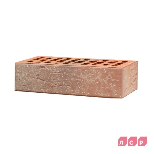 Кирпич лицевой пустотелый красный флэш с пепельной посыпкой – лёгкий и прочный облицовочный материал с оригинальным декоративным эффектом для фасадов, цоколей и заборов
