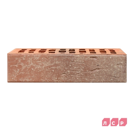 Кирпич лицевой пустотелый красный флэш с пепельной посыпкой – лёгкий и прочный облицовочный материал с оригинальным декоративным эффектом для фасадов, цоколей и заборов