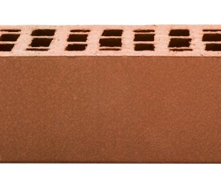 Кирпич лицевой пустотелый красный флэш тёмный