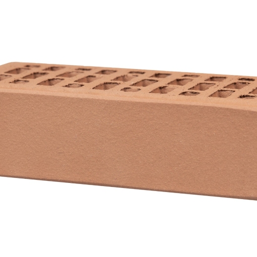 Кирпич лицевой пустотелый светло-коричневый – лёгкий и прочный облицовочный материал с приятным натуральным оттенком для фасадов, цоколей и декоративных стен