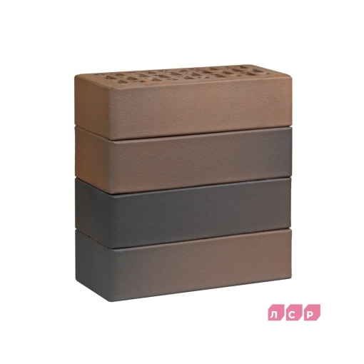 Кирпич лицевой пустотелый светло-коричневый флэш – лёгкий и прочный облицовочный материал с эффектом плавного перехода оттенков для стильных фасадов, цоколей и декоративной кладки