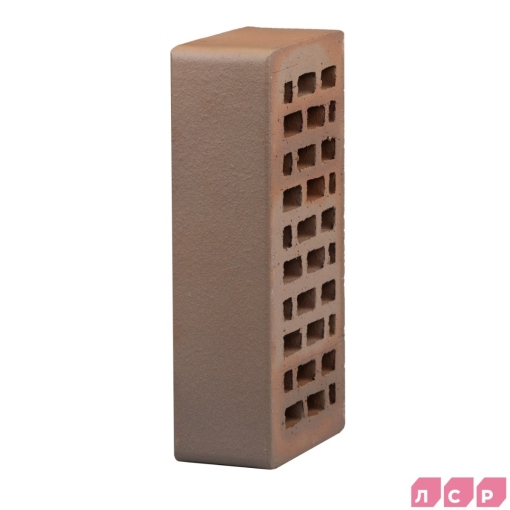 Кирпич лицевой пустотелый светло-коричневый флэш – лёгкий и прочный облицовочный материал с эффектом плавного перехода оттенков для стильных фасадов, цоколей и декоративной кладки