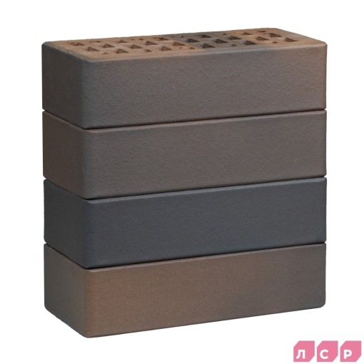 Кирпич лицевой пустотелый светло-коричневый флэш Ультра – современный и прочный облицовочный материал премиум-класса с эффектом флэш-обжига и мягкими переходами оттенков для фасадов и декорат