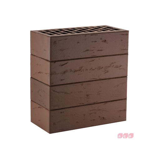 Кирпич лицевой пустотелый тёмно-коричневый – прочный и лёгкий облицовочный материал с глубоким насыщенным оттенком для фасадов, цоколей и декоративных стен