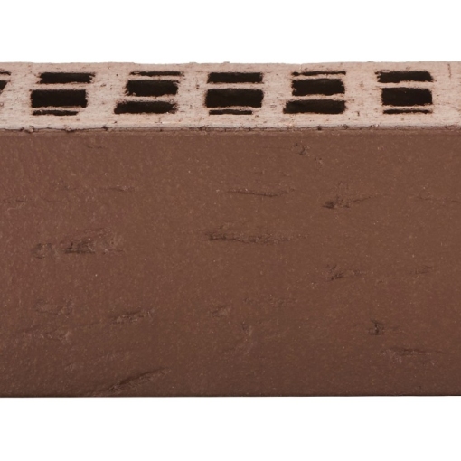 Кирпич лицевой пустотелый тёмно-коричневый – прочный и лёгкий облицовочный материал с глубоким насыщенным оттенком для фасадов, цоколей и декоративных стен