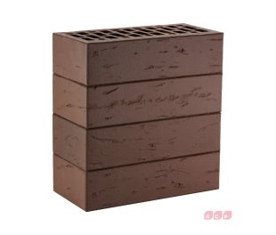 Кирпич лицевой пустотелый тёмно-коричневый