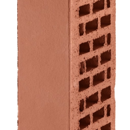 Кирпич лицевой пустотелый тёмно-красный – прочный и лёгкий облицовочный материал с насыщенным глубоким оттенком для фасадов, цоколей и декоративной кладки