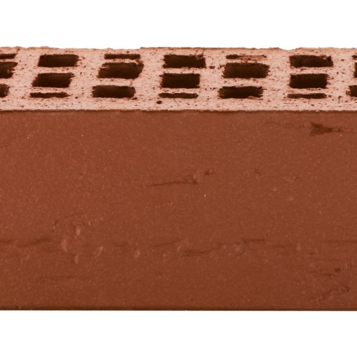Кирпич лицевой пустотелый тёмно-красный – прочный и лёгкий облицовочный материал с насыщенным глубоким оттенком для фасадов, цоколей и декоративной кладки