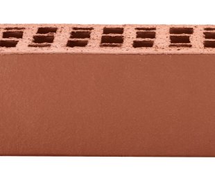 Кирпич лицевой пустотелый тёмно-красный