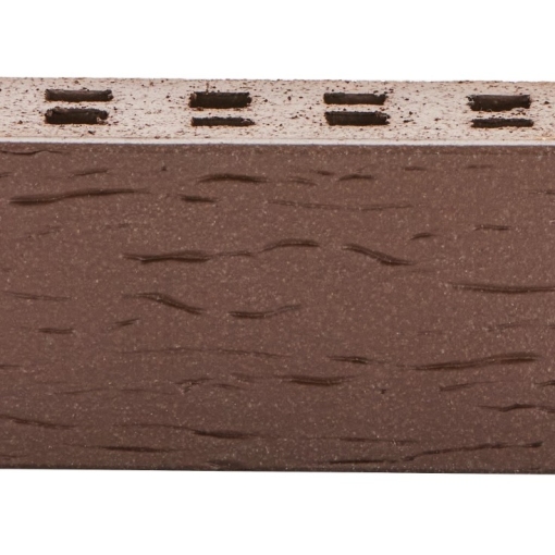 Клинкер фасадный «Тёмно-терракотовый Флэш Брюгге» — выразительная облицовка с глубоким цветом и плавными переходами оттенков для стильного и устойчивого к погоде фасада