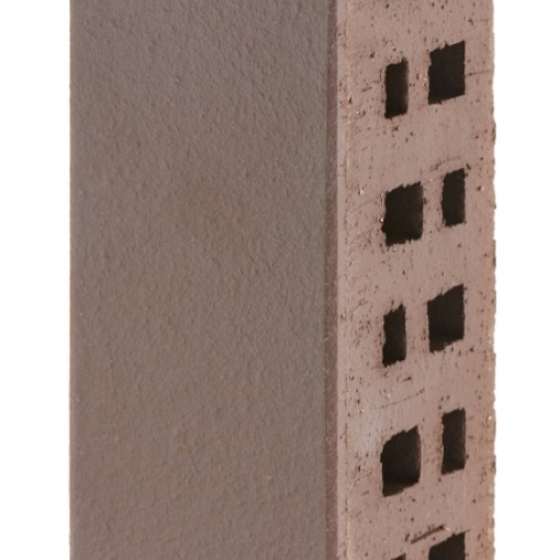 Клинкер фасадный «Тёмно-терракотовый Флэш Брюгге» — выразительная облицовка с глубоким цветом и плавными переходами оттенков для стильного и устойчивого к погоде фасада