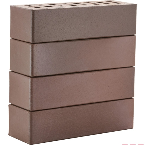 Клинкер фасадный «Тёмно-терракотовый Флэш Брюгге» — выразительная облицовка с глубоким цветом и плавными переходами оттенков для стильного и устойчивого к погоде фасада