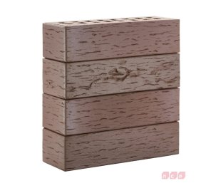 Клинкер фасадный тёмно-терракотовый флэш Брюгге