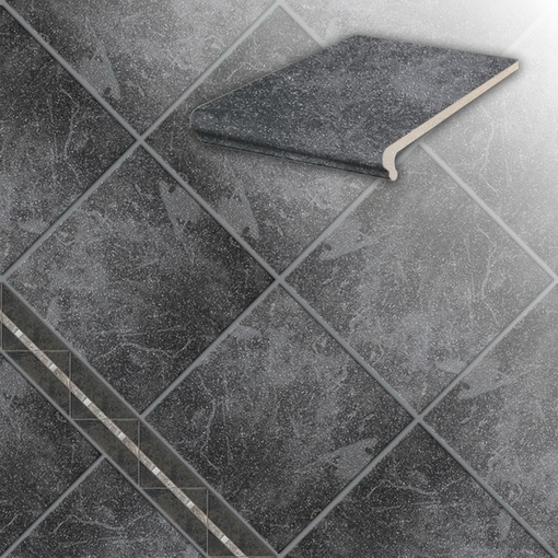 Элегантная плитка Stroeher Roccia 845 Nero для стильного интерьера