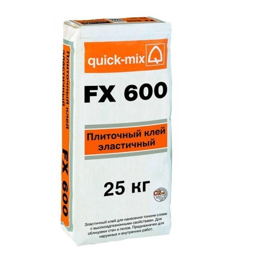 Эластичный плиточный клей FX 600 для надежной укладки плитки Эластичный плиточный клей FX 600 для надежной укладки плитки